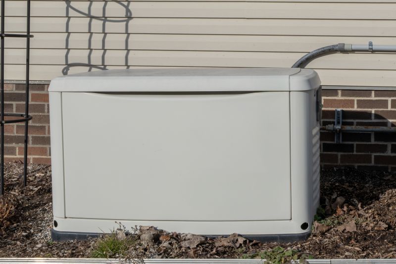 Residential Backup Generator in a Suburban Setting
